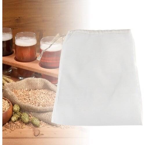 New Food Grade 100 Grid Mesh Food Strainers Grade Wine Filter Bag For Reuseable Home Brew Beer Making Dregs Picking Filter SML