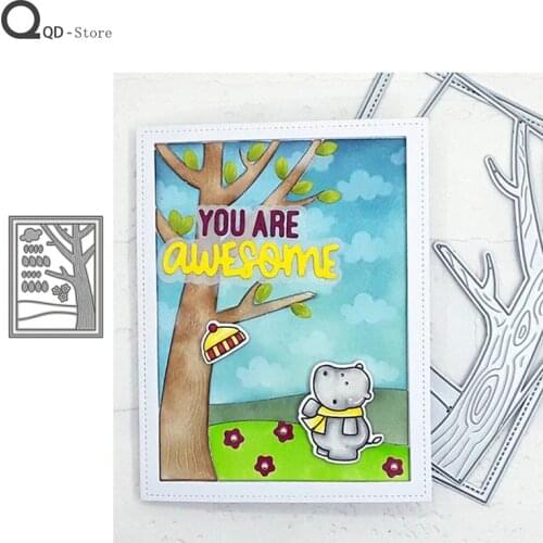 Branches Leaves Cutting Dies Stamps Dies Scrapbooking Mold Cut Childrens Handmade Tools DIY Craft Decoration Metal Cutting Dies