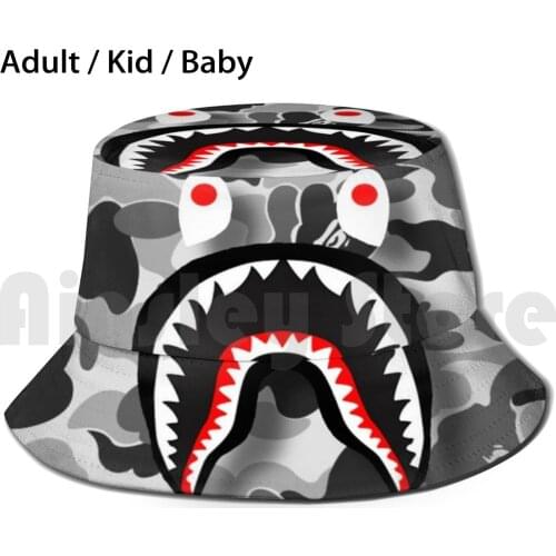 Black Shark Sun Hat Foldable UV Protection Blue Shark Blue Shark Blue Shark Case Blue Case Blue Case Blue Blue Blue