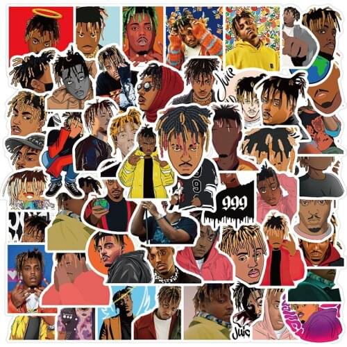 10/30/50Pcs Juice Wrld Rapper Graffiti Waterproof Stickers Motorcycle Bicycle Helmet Motor Laptop Kid Classic Toy Gifts