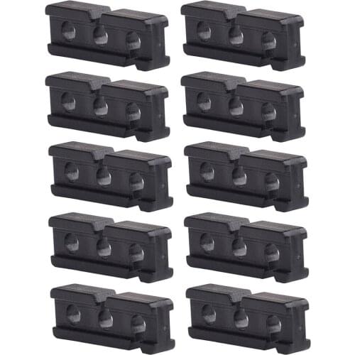 10pcs 3 Hole Tensioner Guyline Adjuster Tent Line Suit for Ropes of φ2.5-4mm