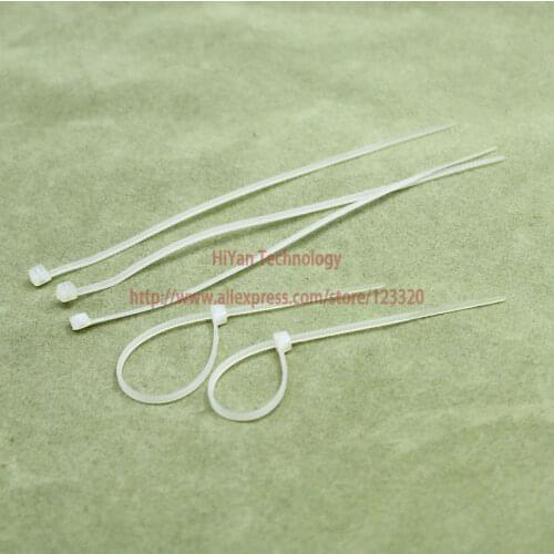 1000pcs/lot) 3x120MM White Cable Wire Zip Ties Nylon Cable Tie Self Locking
