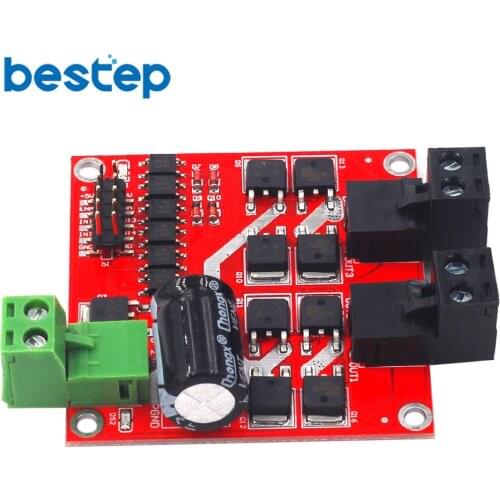 2 Channel CH Dual H-bridge DC Motor Driver Module Positive / Negative Rotate PWM Regulation Optocoupler Isolation L298 7A 160W