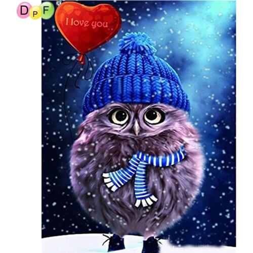5D DIY full square/round Diamond mosaic diamond embroidery owl embroidered Cross Stitch Home decoration Gift