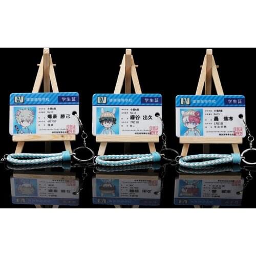 Anime Peripheral My Hero Academia PVC Student ID Card School Food Card Katsuki Bakugou Izuku Midoriya Todoroki Shouto Todoroki