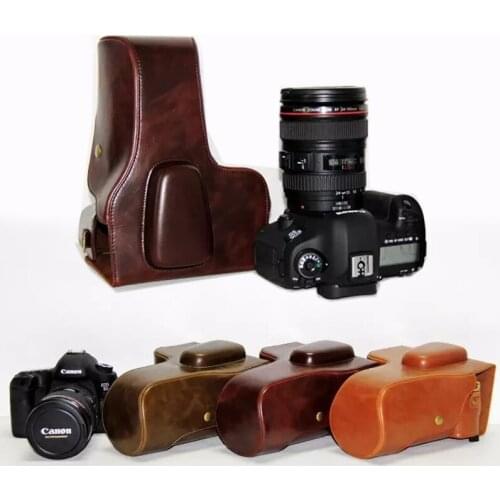 PU Leather case Camera Bag Cover for Canon EOS 5DII 5DIII 5DIV 5DSR 5D3 5D4 5D2 DSLR camera pouch