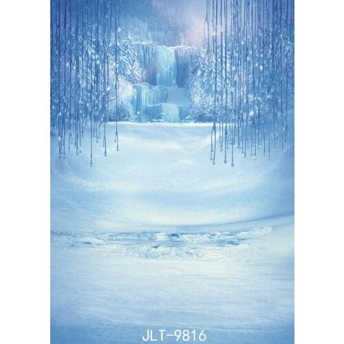Frozen Backdrop Winter Snow Photography Backdrops Solid color Backgrounds for Photo Studio Vinyl Cloth Photography Accessories