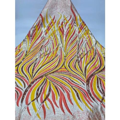 Nigeria mesh brocade lace fabric embroidery African lace fabric 2021 high quality lace fabric bridal dress D4148