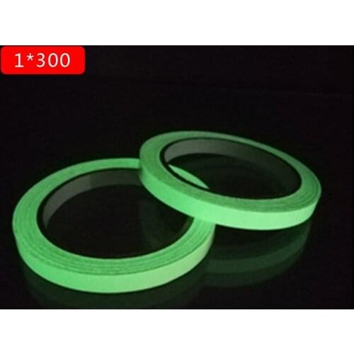 New 3m 1cm Self-adhesive Luminous DIY Tape Warning Tape Glow In Dark Car Sticker