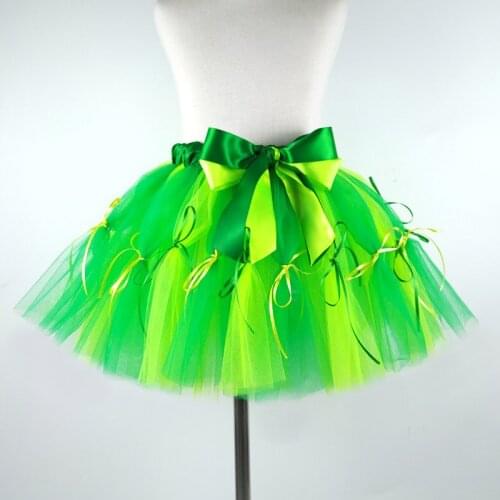 Green NEW Kid Children Candy Tutu SkirtsGirls Tutu Pettiskirt Dance Skirt Ball Gown girl princess birthday Cloth Skirt Dress