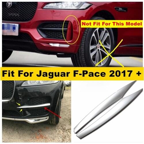 Yimaautotrims Front Head Grille Racing Grill Air Scoop Fog Lamp Lights Cover Trim Fit For Jaguar F-Pace 2017 2018 2019 2020 ABS