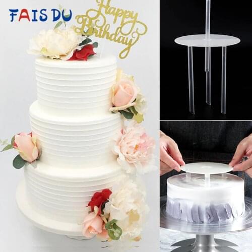 Multi-layer Cake Piling Bracket Support Frame Practical Cake Stands Round Dessert Making Decor Tools