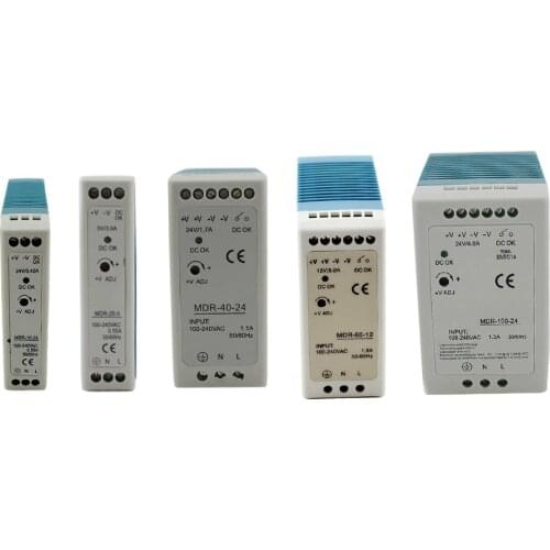 Single Output Industrial DIN Rail switching Power Supply 12/24V ac dc 10W 20W 40W 60W 100W with Ce Approv for led driver