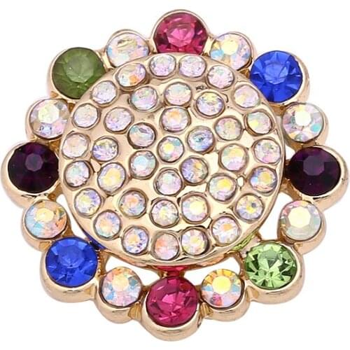 1PCS Vintage flower pearl Snap button fit DIY 18MM snap buttons jewlery DIY Accessories MDB18-429