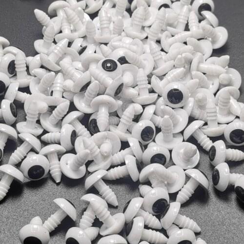 100pcs Eyes Black White Doll Eye Simulation Animal Eyeball Kindergarten Children Craft Supplies
