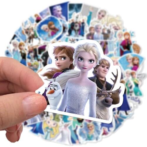 100 Pcs/set Disney frozen Stickers Cartoon Anime Figure elsa anna olaf Multifunctional Stick Notebook Graffiti Waterproof Sticke