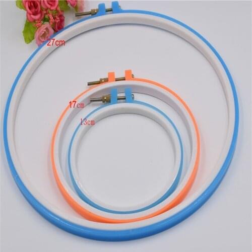 2017 best selling 13 17 27cm high quality plastic hoops for cross stitch tool as DIY accessories for home