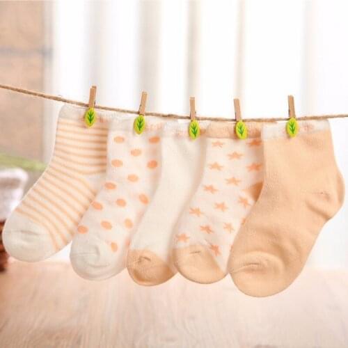 5Pairs/lot 0-2Y Cute Lovely Short Baby Socks Red Heart for Girls Cotton Mesh Cute Newborn Boy Toddler White Sock cheap stuff