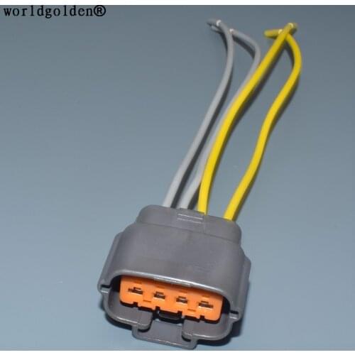 Worldgolden 6195-0030 Throttle Position Sensor Plug Automotive 4 Pin Connector For Mazda RX7