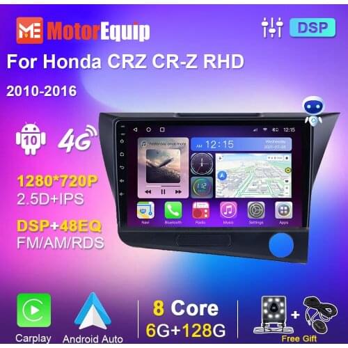 Autoradio For Honda CRZ CR-Z RHD 2010-2016 Android Car Radio Multimedia DVD Player Navigation GPS Stereo Carplay DSP 48EQ 2din
