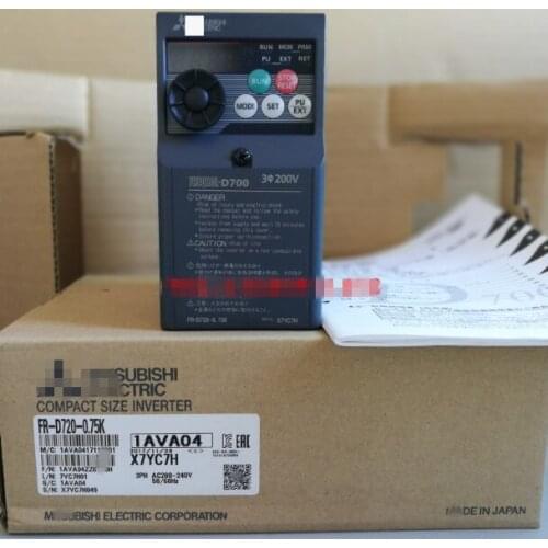 Giriş 3PH 220V çıkış 3PH FR-D720-0.75K invertör 200 ~ 240V 4.2A 0.75KW 0.2 ~ 400Hz