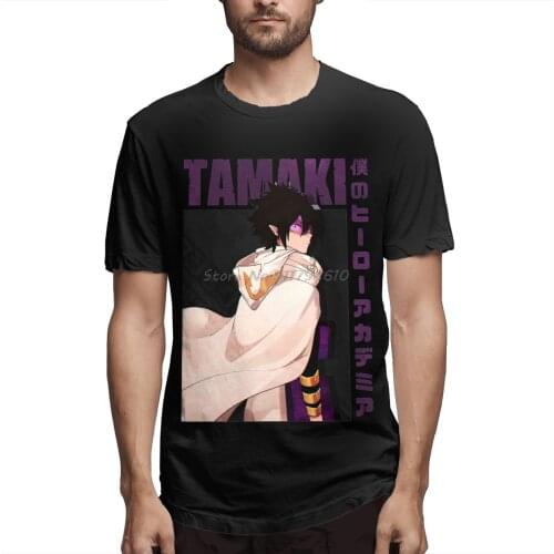 Anime Boku No Hero Academia Tamaki Amajiki T Shirt Short Sleeve Anime Shirt Men Cotton Tees Streetwear Harajuku