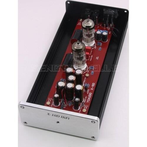 Finished X-10D HiFi 6N11 Tube Pre-amplifier Vacuum Tube Audio Preamplifier Desktop Preamp