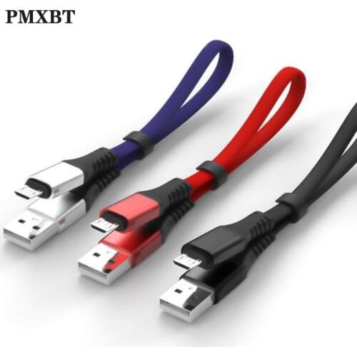 30cm Short Charger Data Cable Micro USB Type C Cable For Huawei honor 10 9 Samsung A50 S10 Fast Charging Power Bank phone Cables