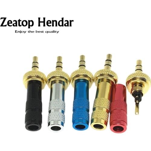 10Pcs Mini 3.5 mm 3Pole Screw Lock Stereo Jack 3.5mm Soldering Audio Plug for DIY Repair Headset Earphone Connector