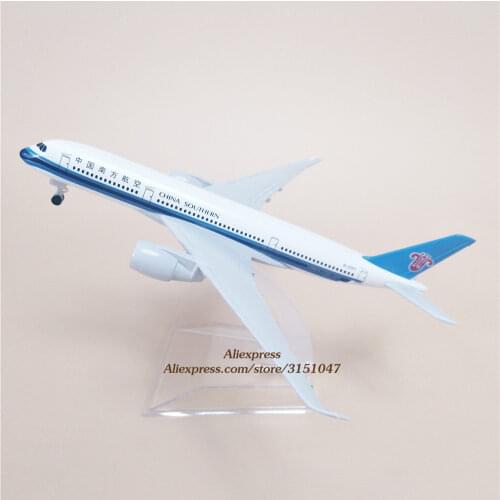 16cm Alloy Metal Air China Southern Airlines A350 Airplane Model Southern Airbus 350 Airways Plane Model w wheels Aircraft Gift