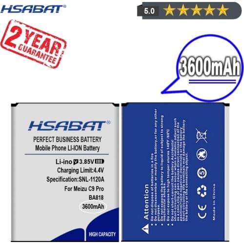 New Arrival [ HSABAT ] 3600mAh BA818 Replacement Battery for Meizu c9 pro C9Pro