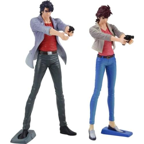 Original City Hunter Movie CREATOR Ryo Saeba Kaori Makimura Figure Set Model Toys Figurals Dolls Figurals