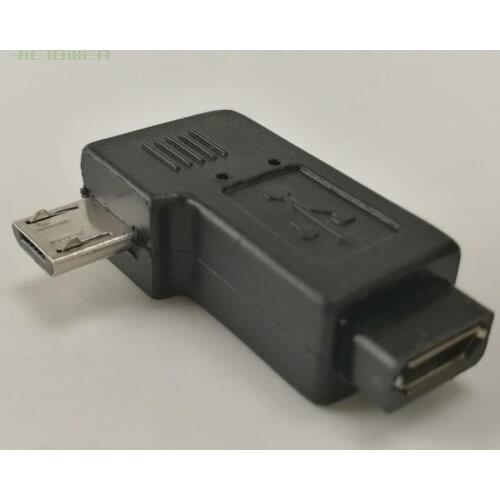 300pcs/lot Pair Right Left Angle Micro USB Male 90 Degree USB Male to Micro Female Plug Adapters Hot Worldwdie