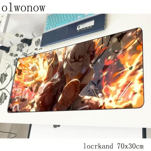 My Hero Academia pad mouse computer gamer mouse pad 70x30cm padmouse Professional mousepad ergonomic gadget office desk mats