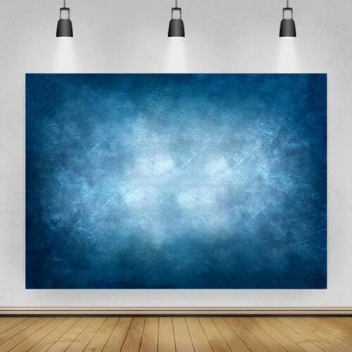 Simple Dark Blue Gradient Texture Portrait Photo Background Photographic Vinyl Backdrop Photocall Studio Booth Props
