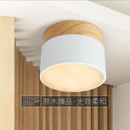 LED White outfit down light balcony window softwood aisle corridor lamp light wall lamp NO hole 3W 5W minimalist style