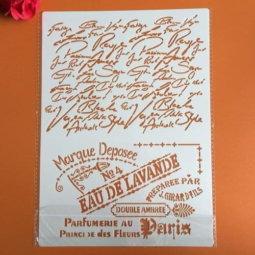 A4 29 * 21cm GROWN Floral DIY Stencils Wall Painting Scrapbook Coloring Embossing Album Decorative Paper Card Template