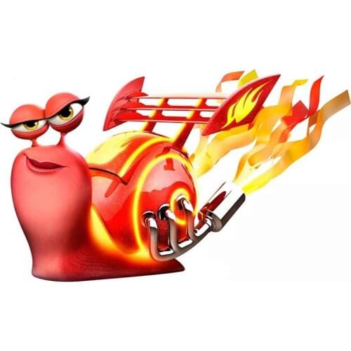 Turbo Snail Creative Car Stickers and Decals Waterproof Vinyl for Car Assessoires Cartoon Tuning Laptop Trunk Vinyl Decoration