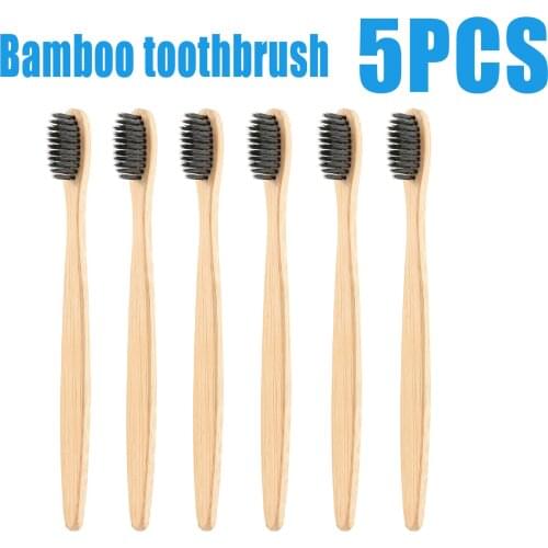 Ultra-fine Soft Toothbrush Bamboo Toothbrush Travel Eco-friendly Wooden Tooth Teeth Brush Bathroom Accessories Sets