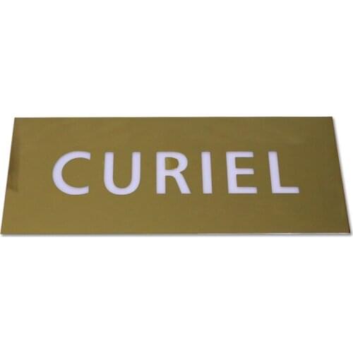 Gold Mirror 3D LED Stainless Steel Light Box Titanium Polished Metal Luminated Signage for Advertising