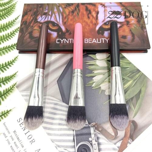 ZZDOG 1Pcs Portable Face Makeup Brush Seamless Curve Foundation Concealer Cosmetic Beauty Tool Professional Natural Hair New