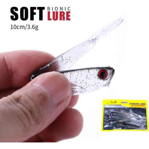 NEWUP 1pcs artificial Shiner Swimbait minnow 10cm/3.6g Soft Bait lure Fishing Tackle