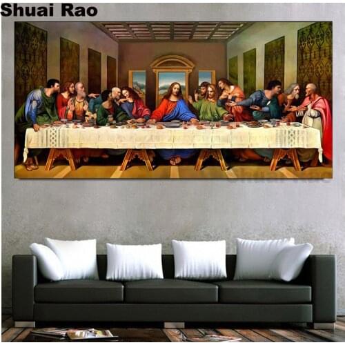 5d diamond crystal embroidery Jesus Last Supper diamond painting full square drill mosaic Christian faith cross stitch pattern