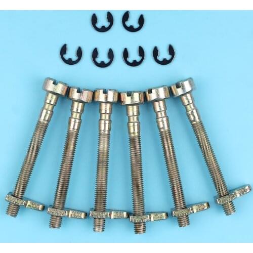 6 x Chain Tensioner Adjuster Screw Kit For HUSQVARNA 36 41 136 137 141 142 235 240 E Chainsaw Replacement Spare Parts