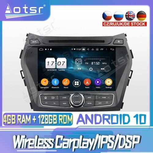 Android 10 PX6 128G For Hyundai IX45 Santa Fe 2013 - 2014 DVD GPS Navigation Auto Radio Stereo Multimedia Player HeadUnit 2din