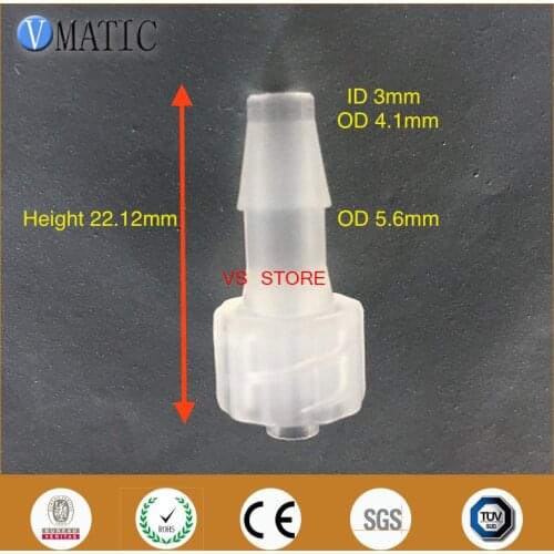 Free Shipping 100Pcs 5/32 Inch Barb Male Luer Tapered Fitting (Polyprop) Luer Lock Tapered Connector
