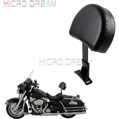 Black Plug In Driver Backrest Kit For Harley Touring Electra Tri Glide Ultra Classic Adjustable EZ ON/OFF Driver Rider Back Pad