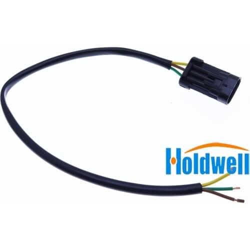 Holdwell 3-Pin Connector Wiper Motor Plug for Bobcat T110 T140 T180 T190 T200 T250 T300