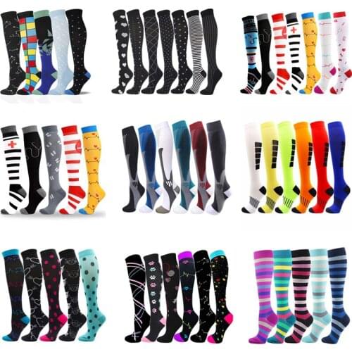 New Compression Socks Men Women Running Sports Compression Stockings For Anti Fatigue Pain Relief Knee Varicose Veins Socks