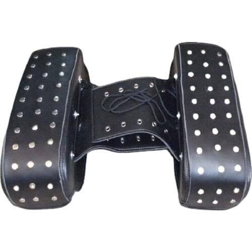 Motorcycle saddlebags Kit Knight Rider motorcycle side Luggage saddle bag PU Leather Black Goods Saddle bags